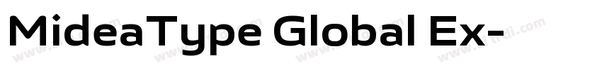 MideaType Global Ex字体转换 MideaType Global Ex字体转换